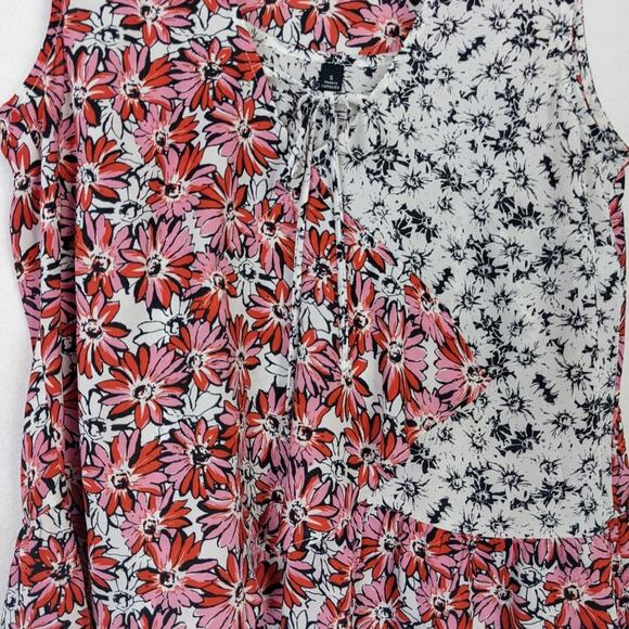Cabi Pink & Red Floral Print Seraphina Tank Style 5730 - Picture 3 of 5
